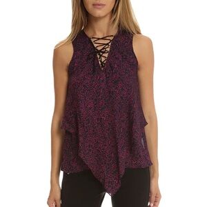 10 Crosby V-Neck Handkerchief Tank